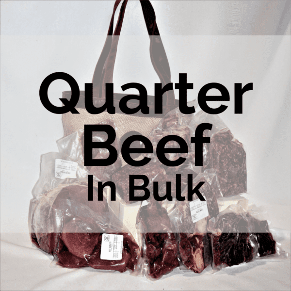 Bulk beef, quarter